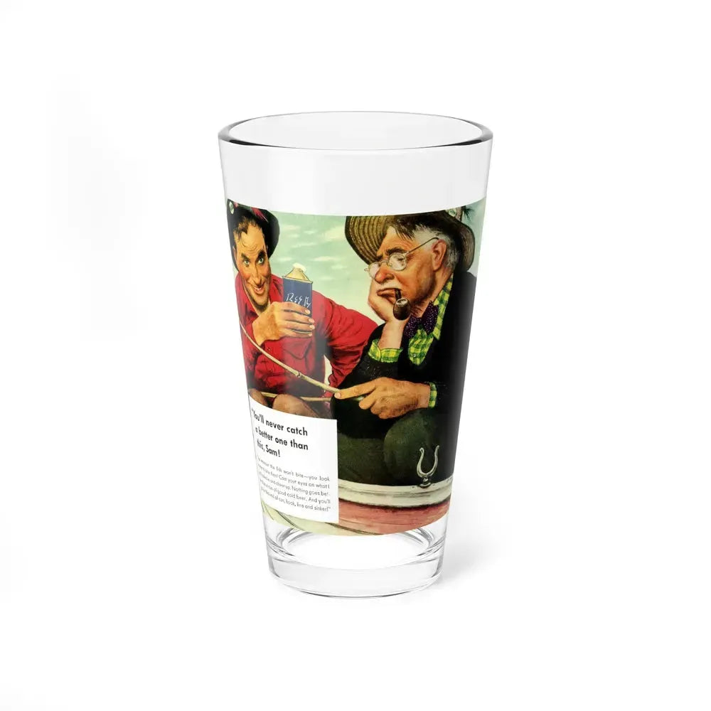 Cap-Sealed Can ad, Liberty, June 14, 1941 (Magazine Illustration) Pint Glass 16oz 16oz - Go Mug Yourself
