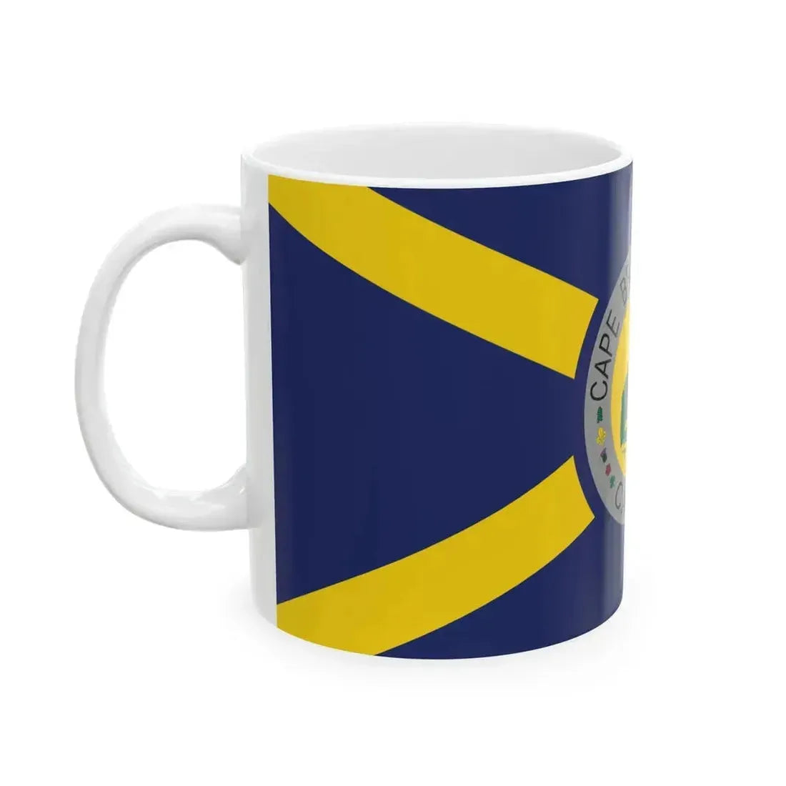 Cape Breton Island Flag Original Blue Flag (Canada) White Coffee Mug - Go Mug Yourself