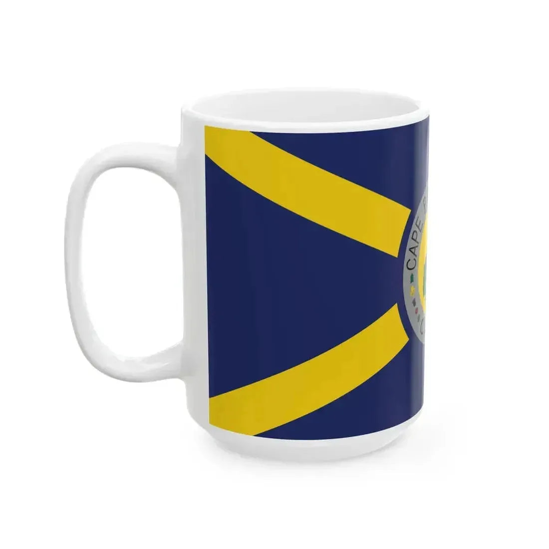 Cape Breton Island Flag Original Blue Flag (Canada) White Coffee Mug - Go Mug Yourself