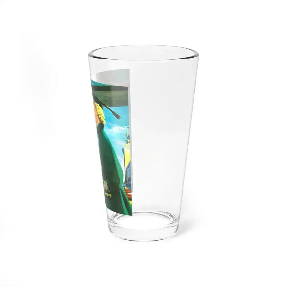 Capital Airlines advertisement, Collier's, March 15, 1952 (Magazine Illustration) Pint Glass 16oz - Go Mug Yourself