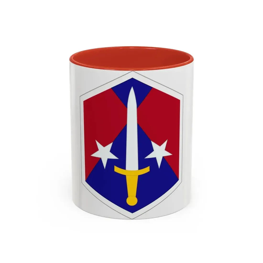 Capital Military Assistance Command (U.S. Army) Accent Coffee Mug 11oz Red - Go Mug Yourself