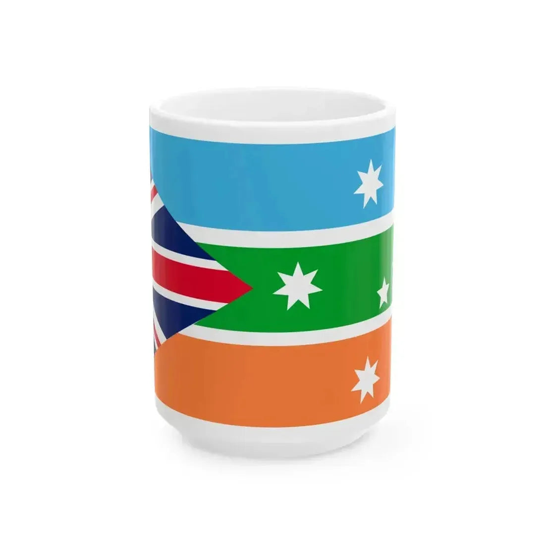 Capricornia Flag Ian Johnston Proposal (Australia) White Coffee Mug 15oz - Go Mug Yourself