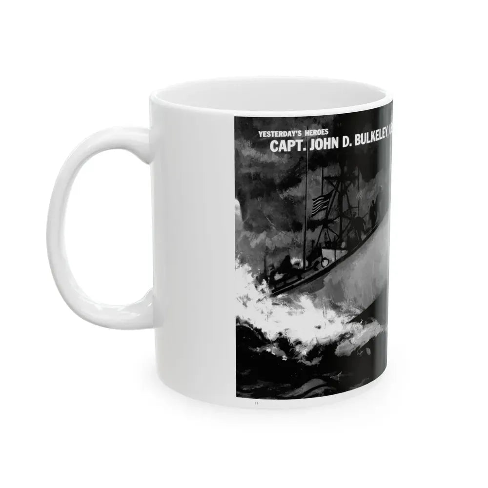 Capt. John D. Bulkeley, USN, Modern Man, August 1962 - White Coffee Mug - Go Mug Yourself