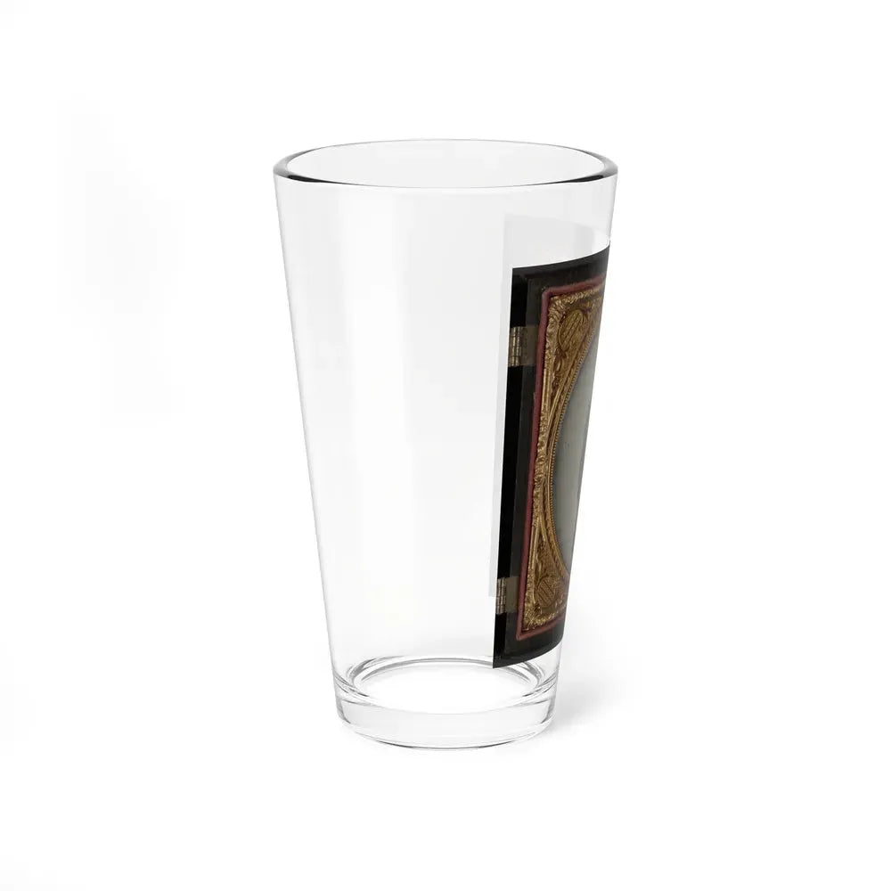 Captain Augustus C. Thompson Of Co. G, 16th Georgia Infantry Regiment With Sword (U.S. Civil War) Pint Glass 16oz - Go Mug Yourself