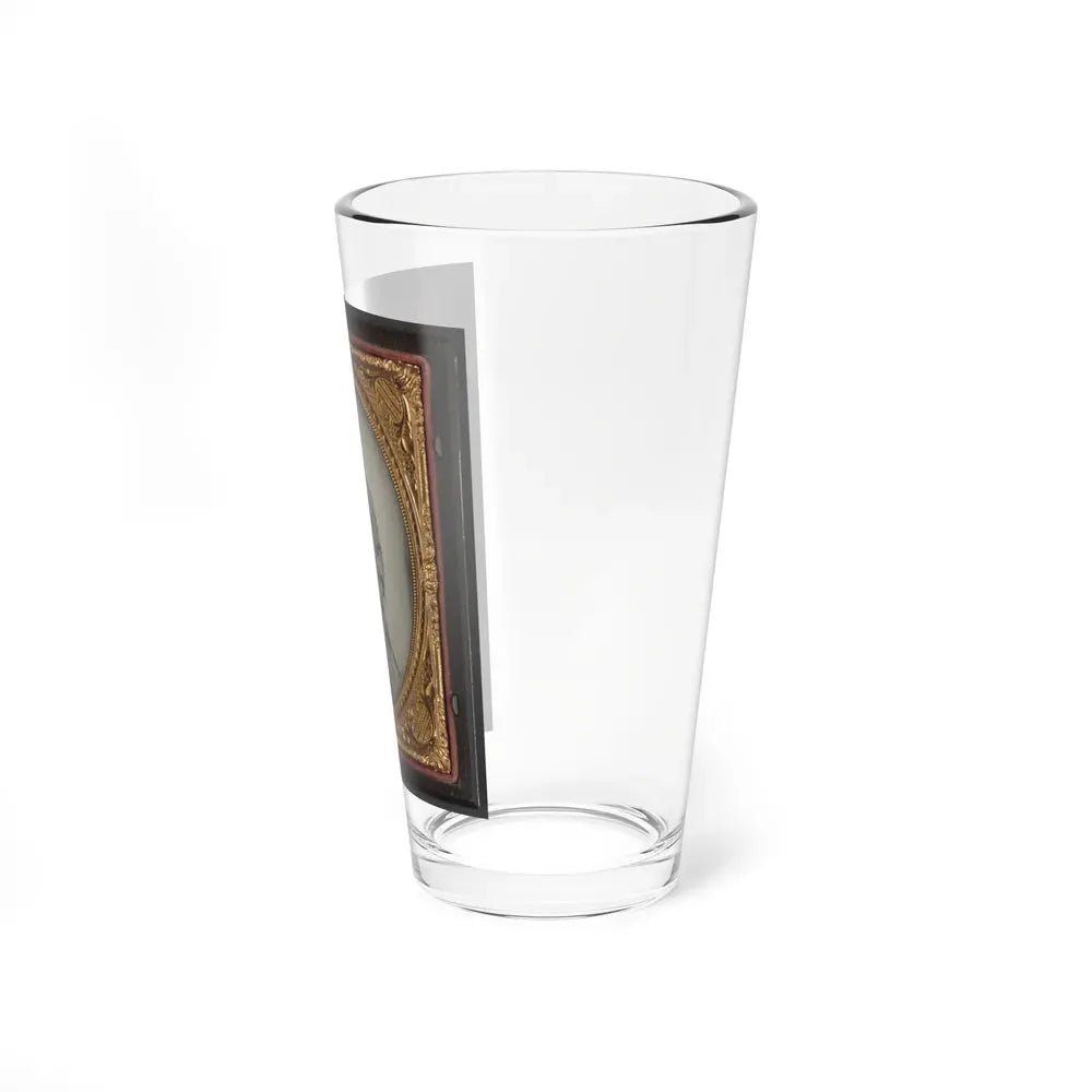 Captain Augustus C. Thompson Of Co. G, 16th Georgia Infantry Regiment With Sword (U.S. Civil War) Pint Glass 16oz - Go Mug Yourself