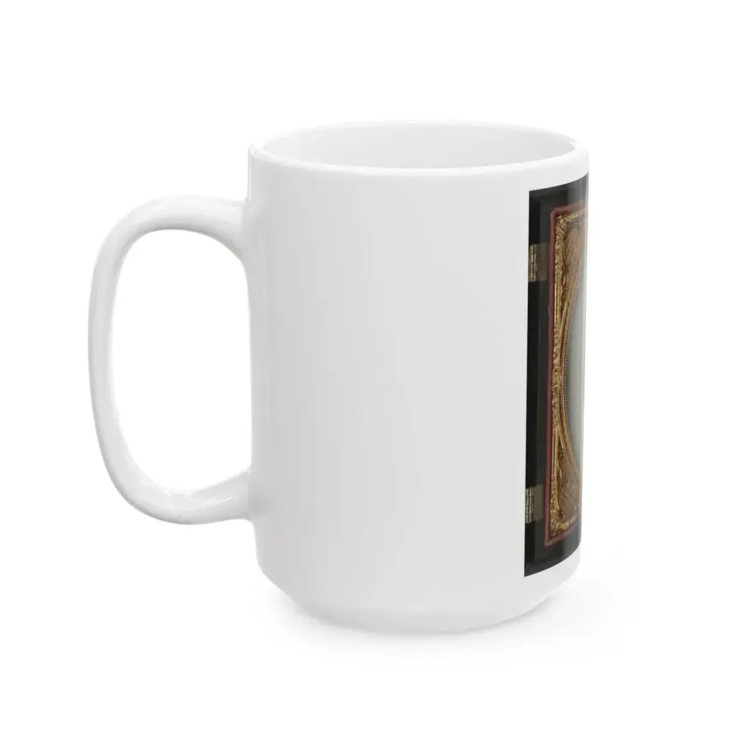 Captain Augustus C. Thompson Of Co. G, 16th Georgia Infantry Regiment With Sword (U.S. Civil War) White Coffee Mug - Go Mug Yourself