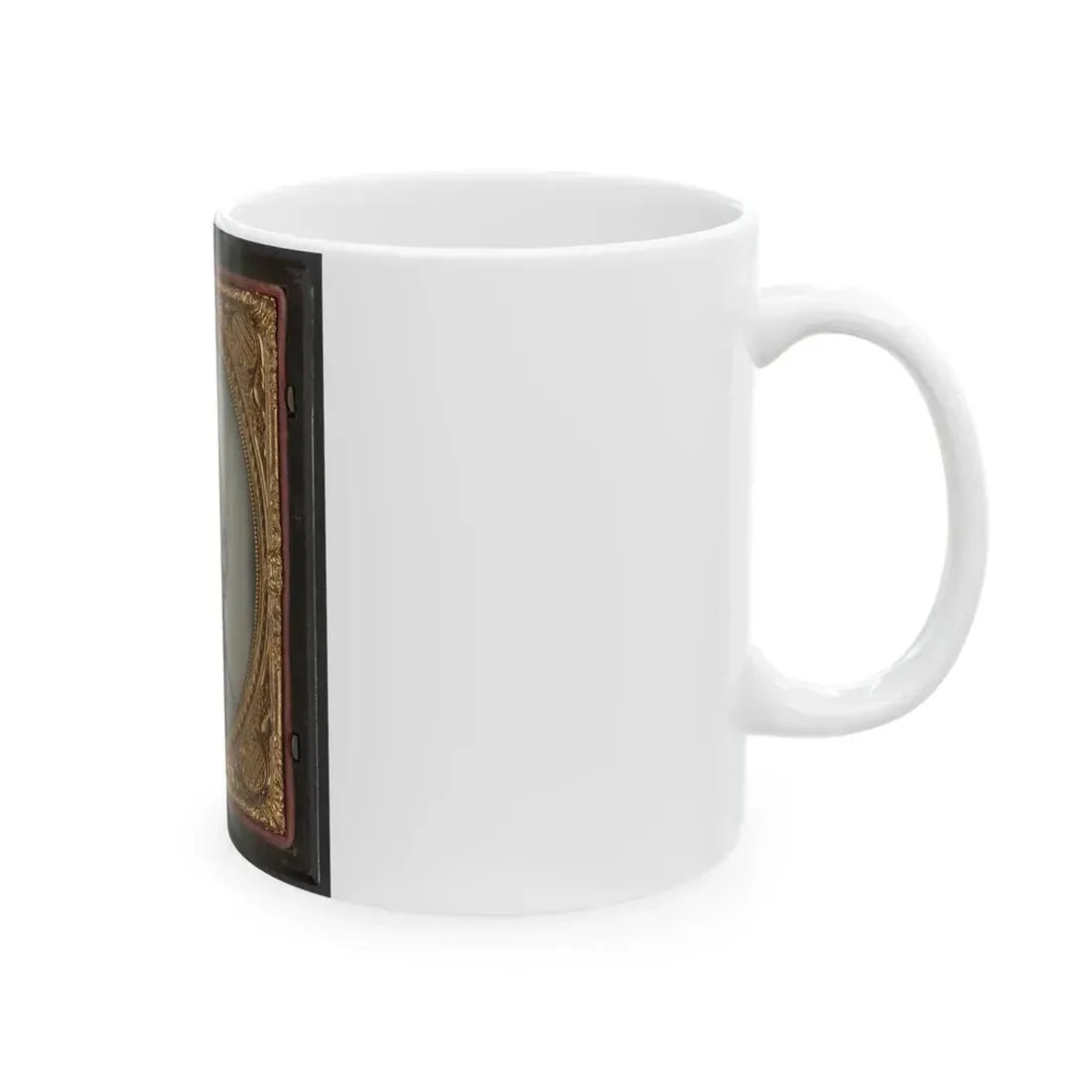 Captain Augustus C. Thompson Of Co. G, 16th Georgia Infantry Regiment With Sword (U.S. Civil War) White Coffee Mug - Go Mug Yourself