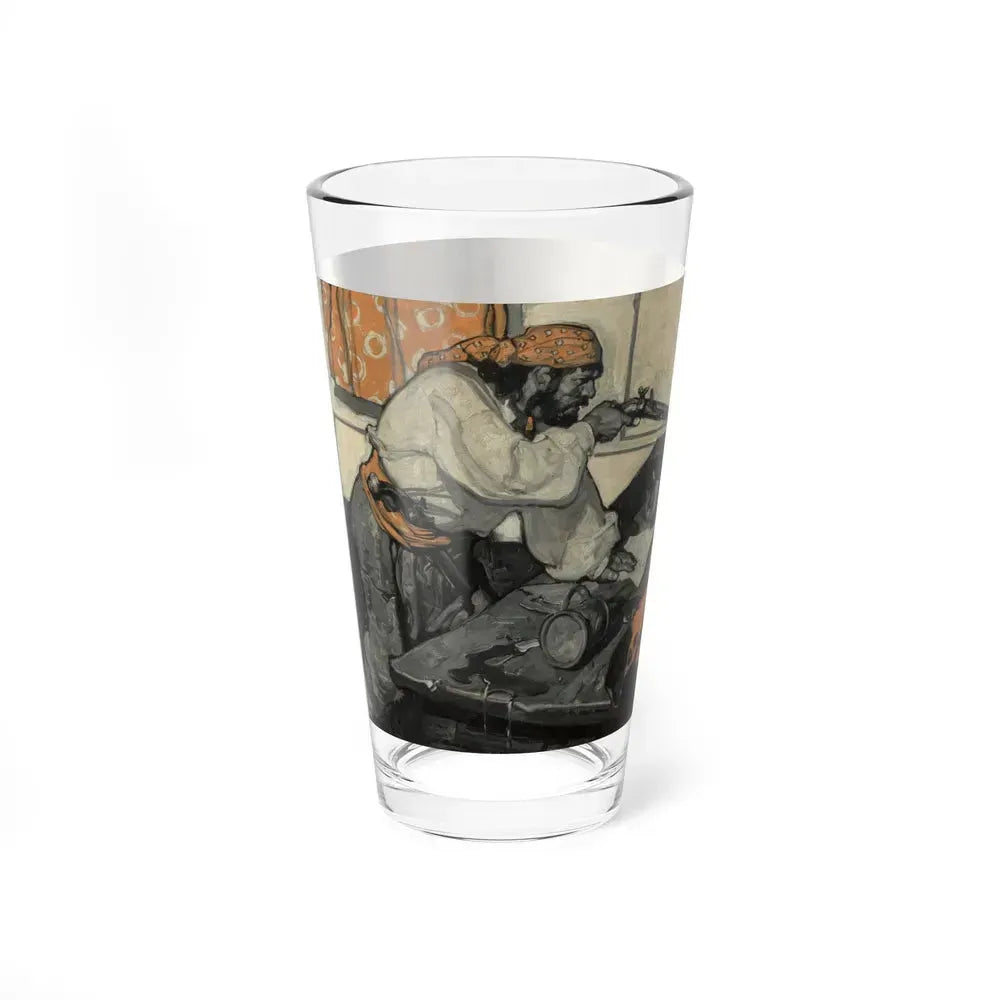 Captain Blood, American Magazine interior illustration (Magazine Illustration) Pint Glass 16oz - Go Mug Yourself