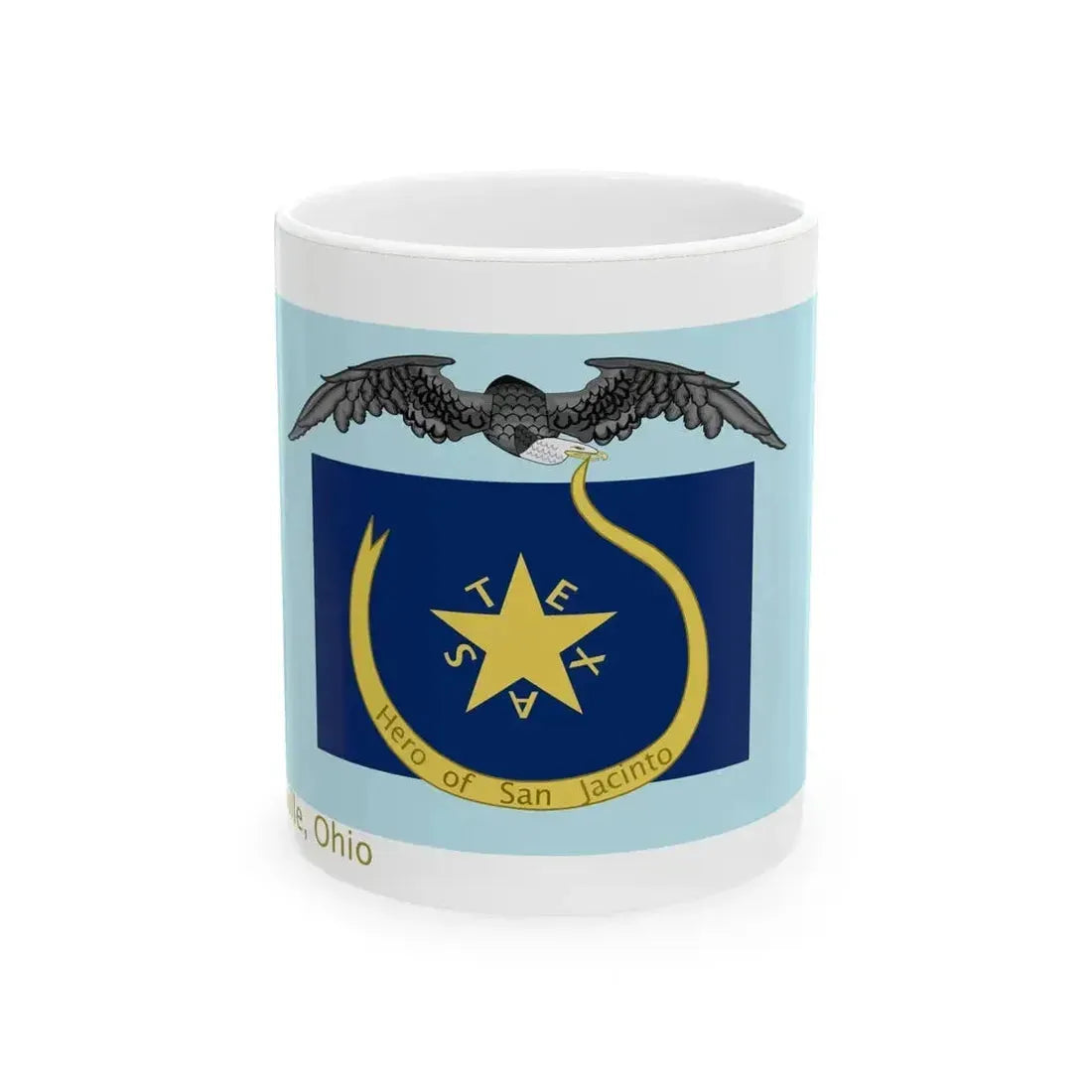 Captain Burroughs Flag From Ohio (United States) White Coffee Mug 11oz - Go Mug Yourself