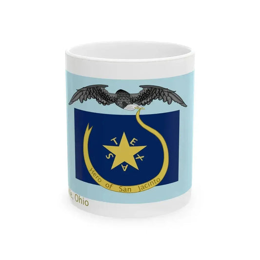 Captain Burroughs Flag From Ohio (United States) White Coffee Mug 11oz - Go Mug Yourself