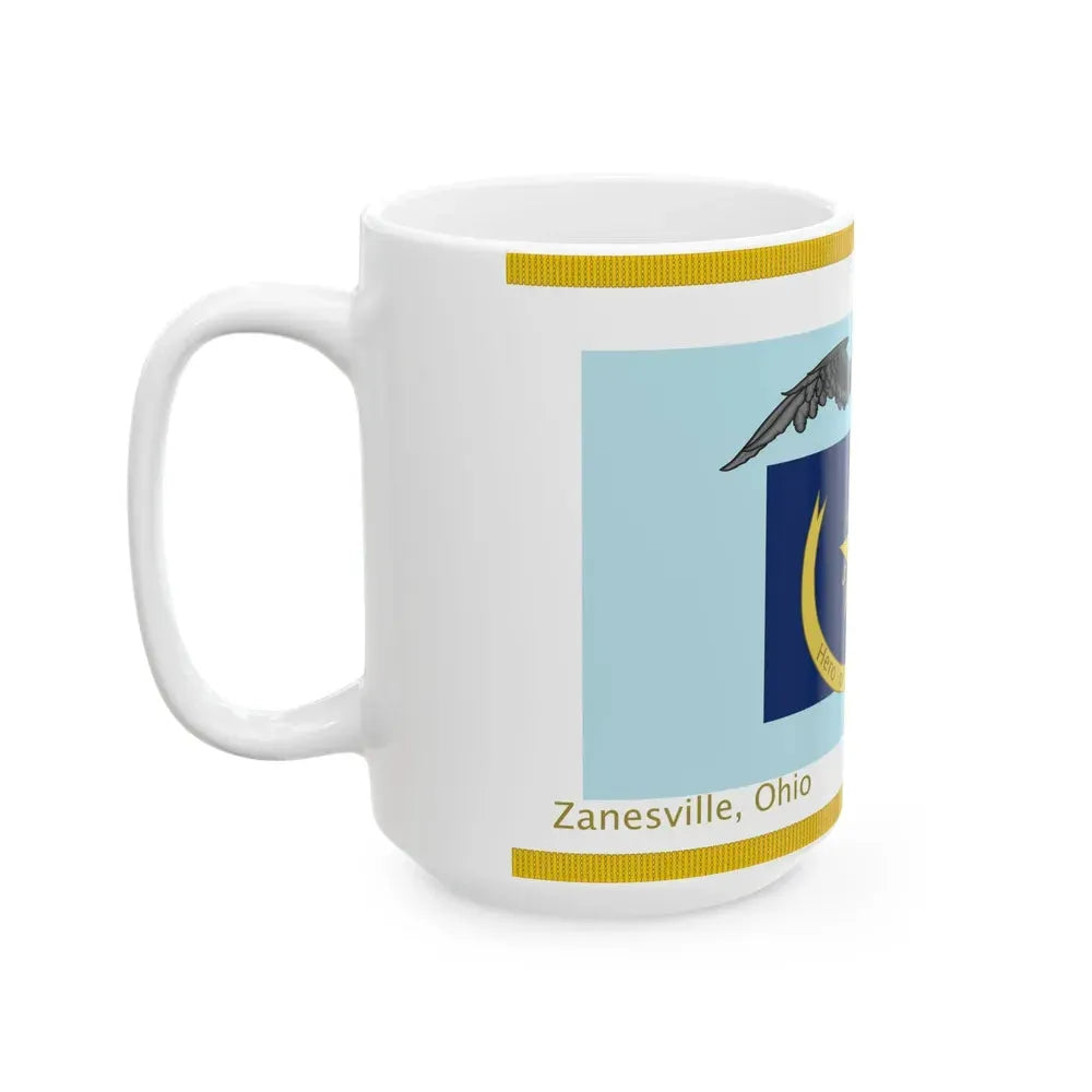 Captain Burroughs Flag From Ohio (United States) White Coffee Mug - Go Mug Yourself