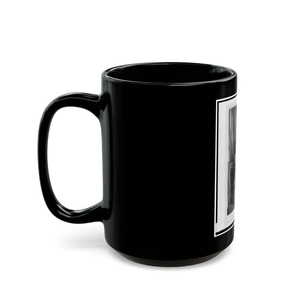 Captain Charles Nagel, Union Officer In The 32nd Indiana Regiment, Full-Length Portrait, Standing, Facing Front (U.S. Civil War) Black Coffee Mug - Go Mug Yourself