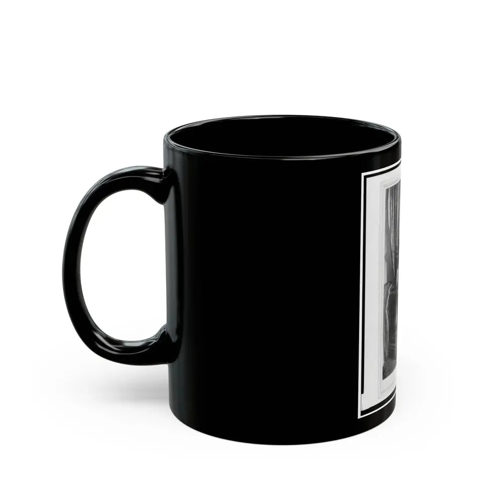 Captain Charles Nagel, Union Officer In The 32nd Indiana Regiment, Full-Length Portrait, Standing, Facing Front (U.S. Civil War) Black Coffee Mug - Go Mug Yourself
