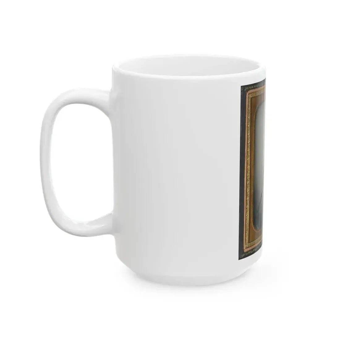Captain Daniel Turrentine Of Company G, 12th Arkansas Infantry Regiment, In Full Officers' Uniform With Musket (U.S. Civil War) White Coffee Mug - Go Mug Yourself