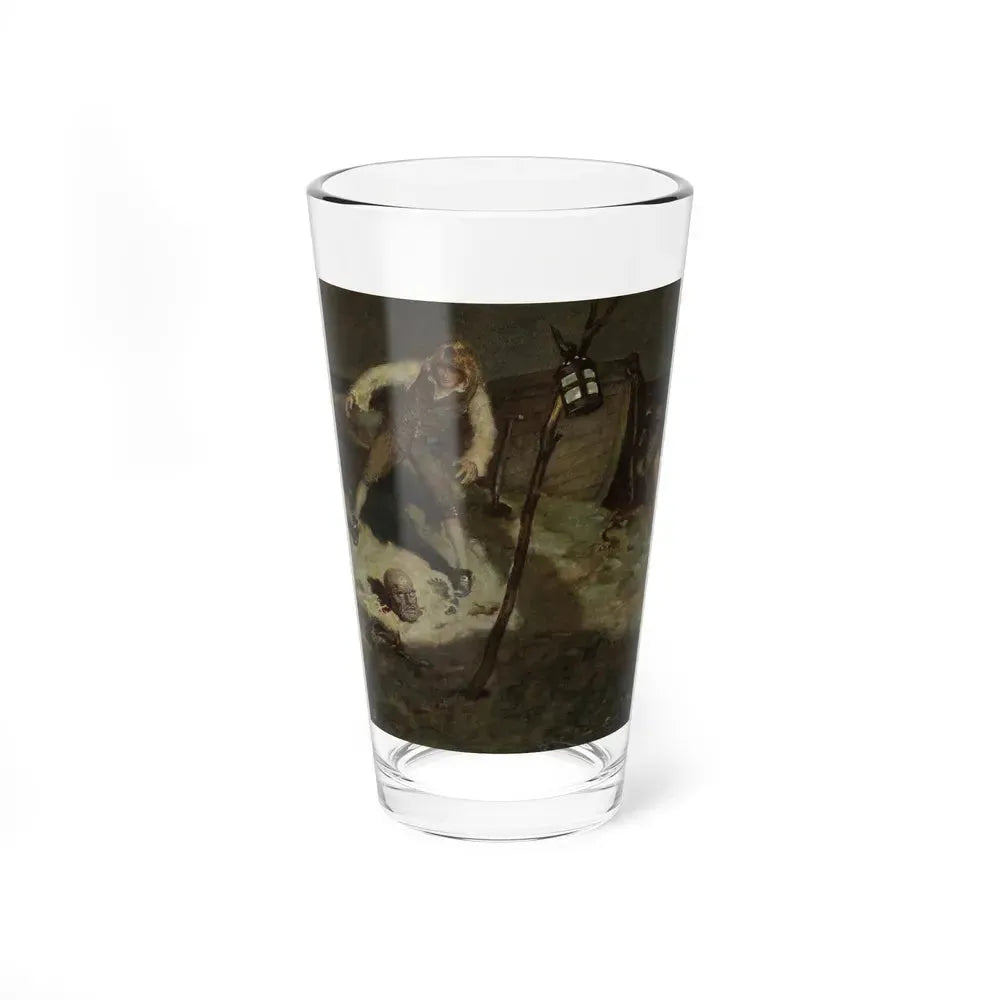 Captain Death II, Liberty Magazine illustration, 1928 (Magazine Illustration) Pint Glass 16oz 16oz - Go Mug Yourself