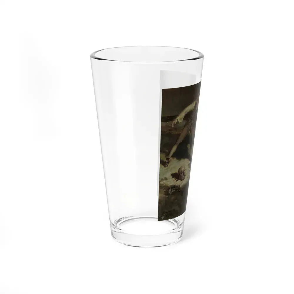 Captain Death II, Liberty Magazine illustration, 1928 (Magazine Illustration) Pint Glass 16oz - Go Mug Yourself
