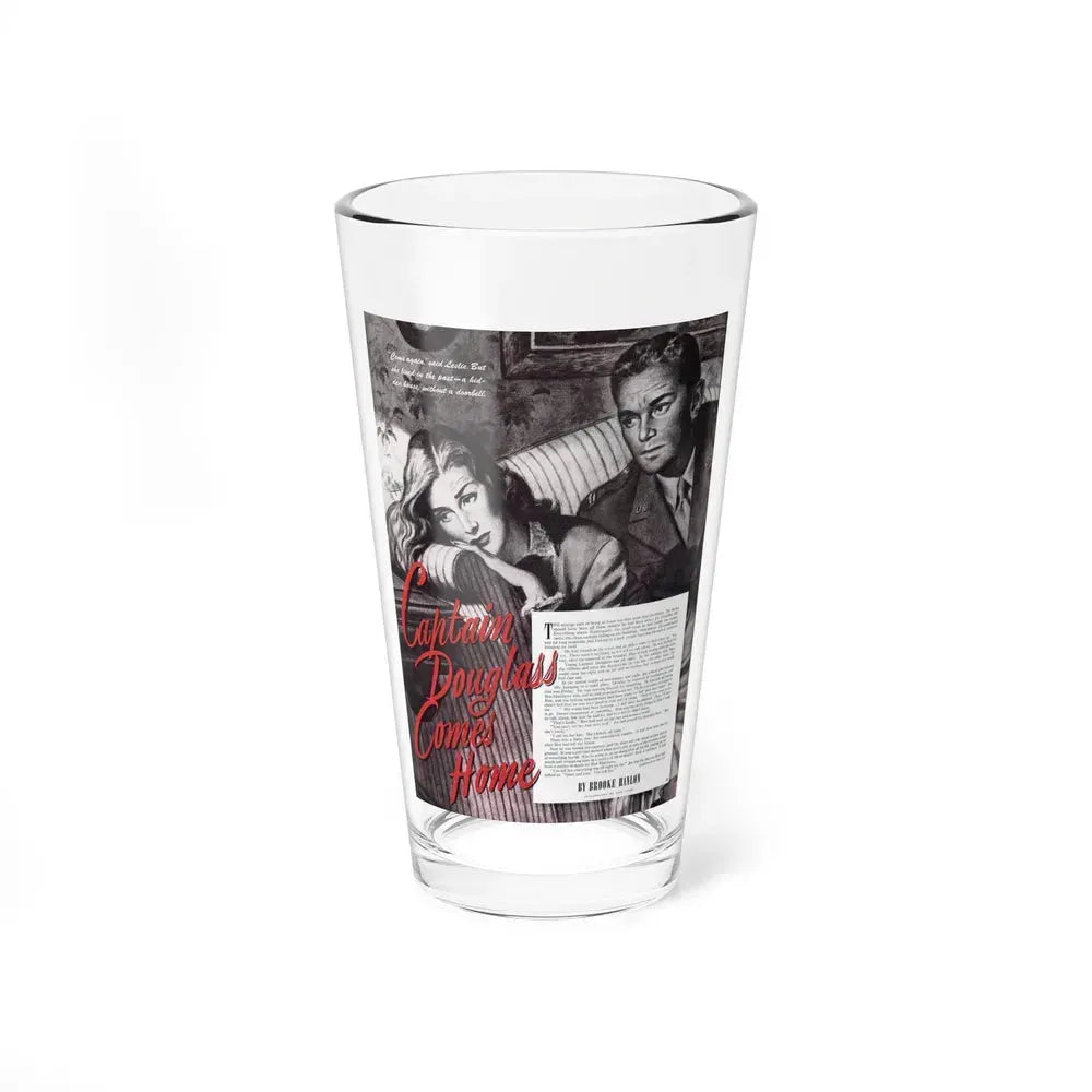 Captain Douglass Comes Home, Ladies' Home Journal, October 1944 (Magazine Illustration) Pint Glass 16oz 16oz - Go Mug Yourself