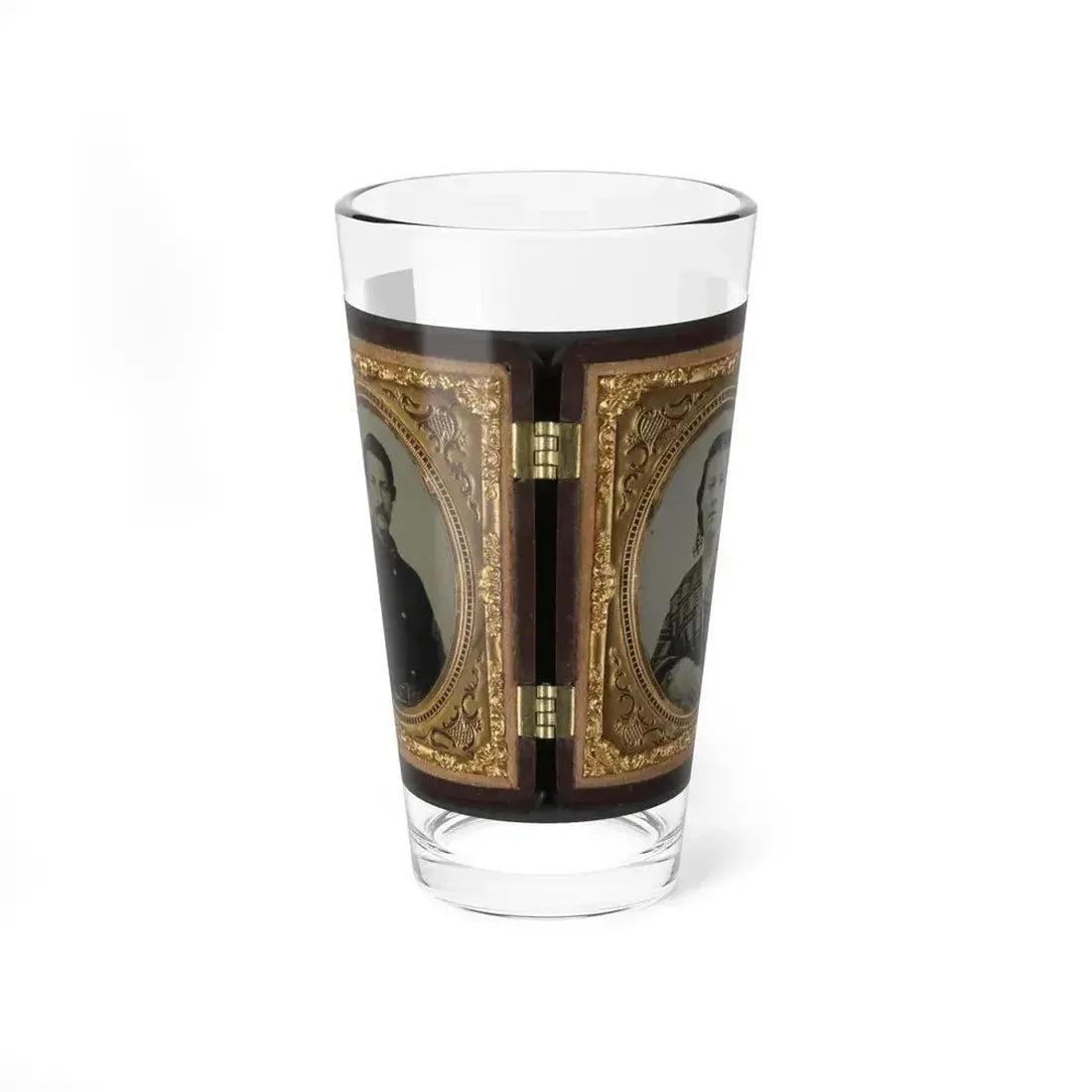 Captain Ferdinand F. Boltz Of Co. S, 12th Indiana Infantry Regiment, And Co. F, 88th Indiana Infantry Regiment And Siddie Boltz (U.S. Civil War) Pint Glass 16oz 16oz - Go Mug Yourself