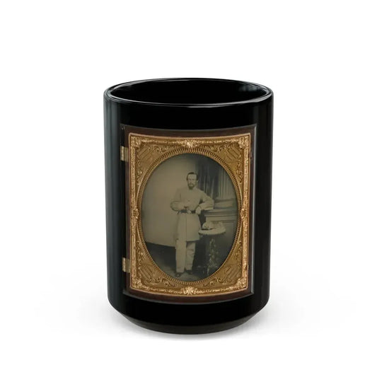 Captain George Riggs Gaither Of K Company, 1st Virginia Cavalry (U.S. Civil War) Black Coffee Mug 15oz - Go Mug Yourself