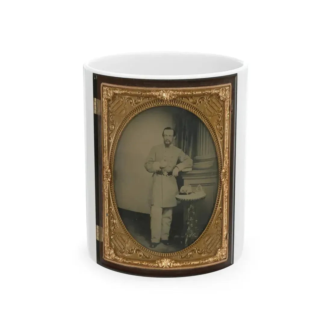 Captain George Riggs Gaither Of K Company, 1st Virginia Cavalry (U.S. Civil War) White Coffee Mug 11oz - Go Mug Yourself
