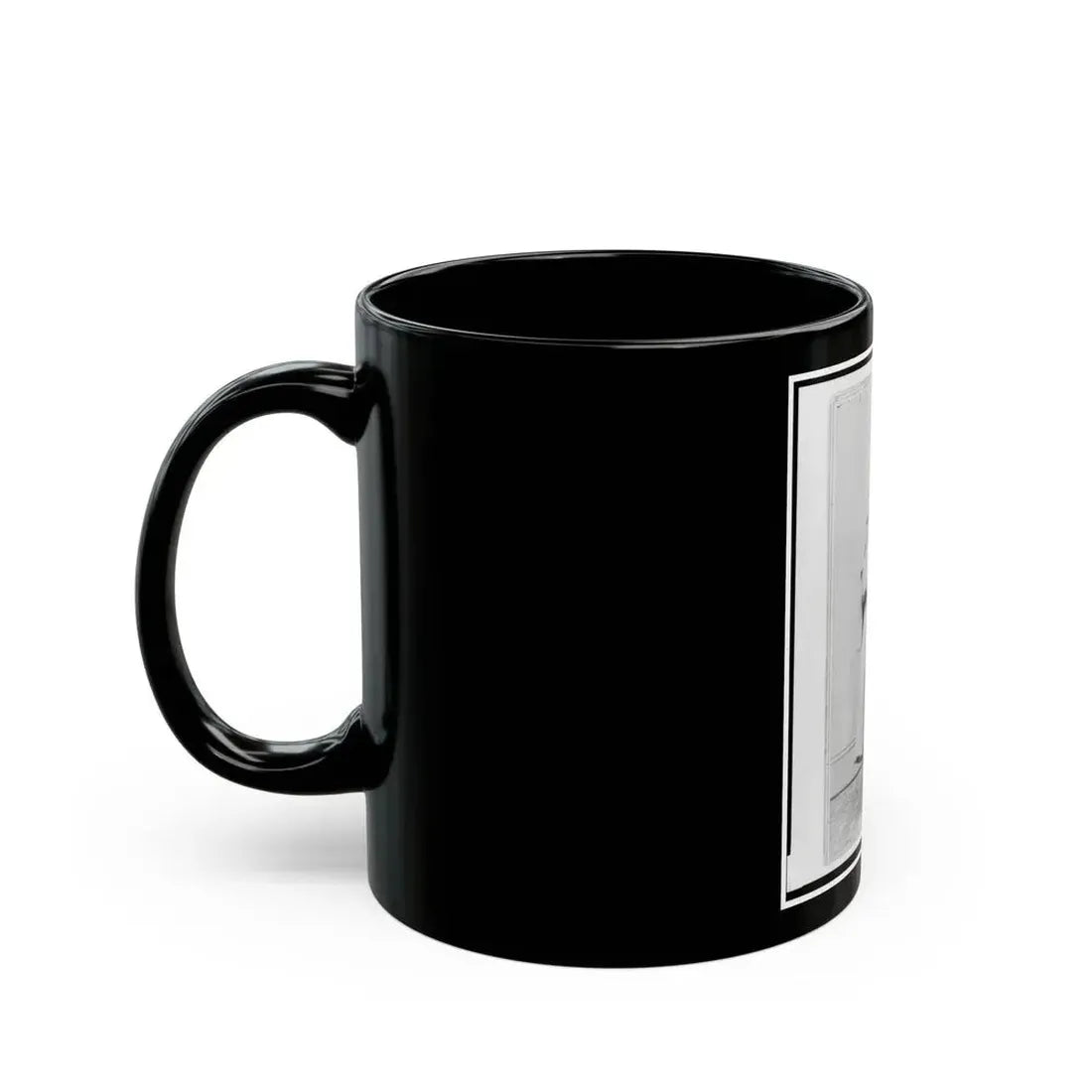 Captain Hubert Anton Casimir Dilger, Union Officer, Full-Length Portrait, Standing, Facing Front (U.S. Civil War) Black Coffee Mug - Go Mug Yourself
