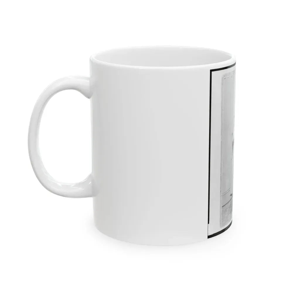 Captain Hubert Anton Casimir Dilger, Union Officer, Full-Length Portrait, Standing, Facing Front (U.S. Civil War) White Coffee Mug - Go Mug Yourself
