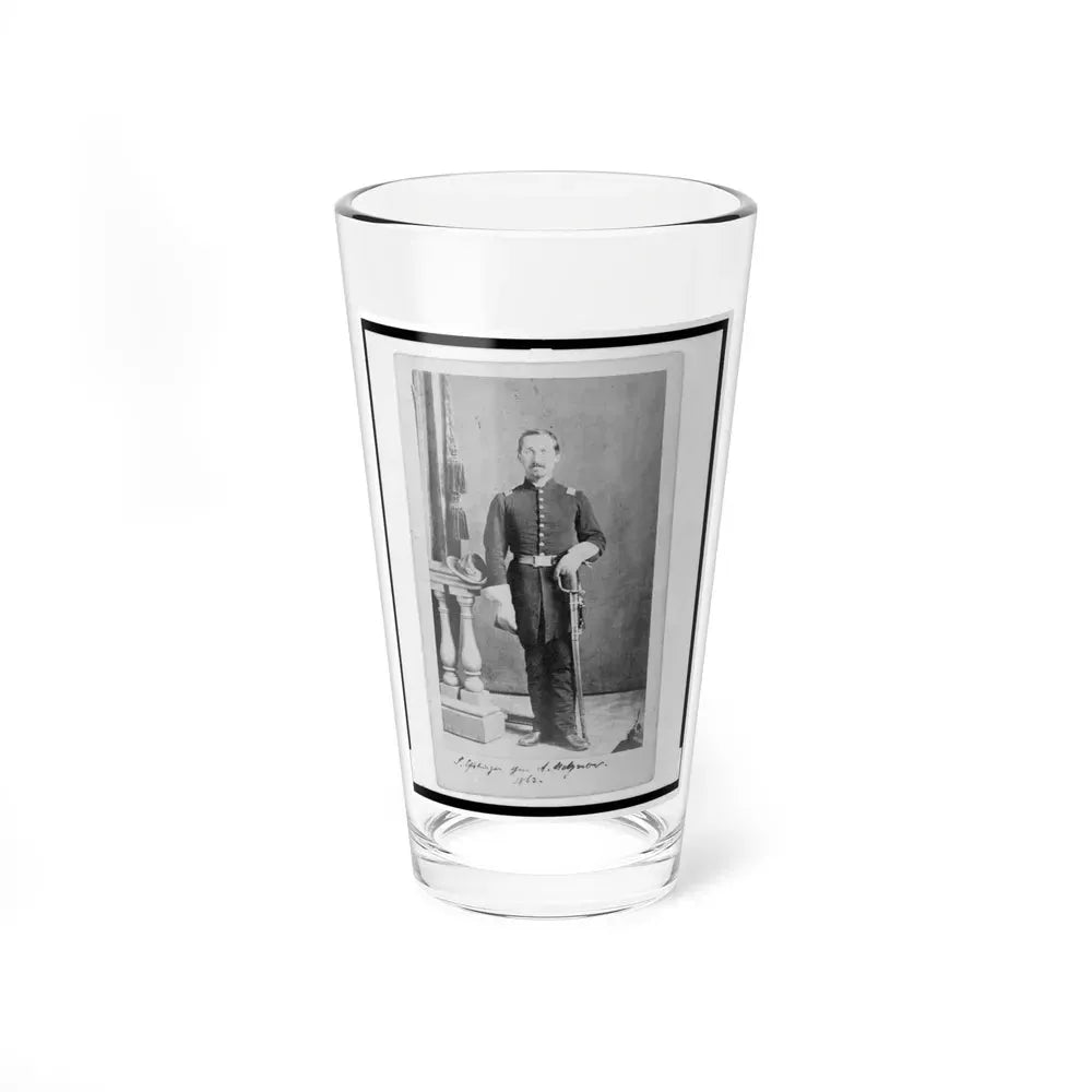 Captain Isidore Esslinger, Union Officer In The 32nd Indiana Regiment, Full-Length Portrait, Standing, Facing Front (U.S. Civil War) Pint Glass 16oz 16oz - Go Mug Yourself