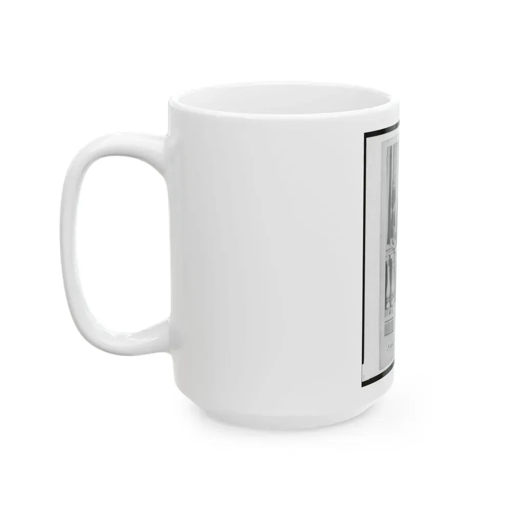 Captain Isidore Esslinger, Union Officer In The 32nd Indiana Regiment, Full-Length Portrait, Standing, Facing Front (U.S. Civil War) White Coffee Mug - Go Mug Yourself