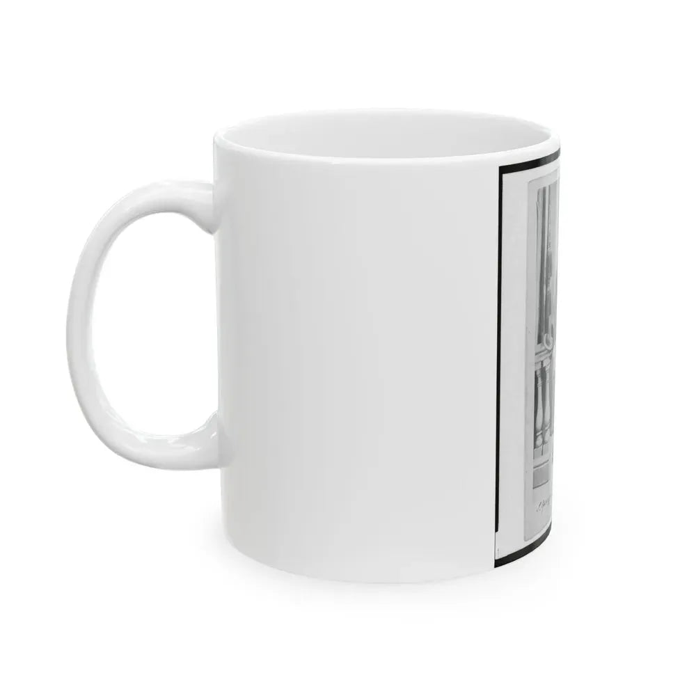 Captain Isidore Esslinger, Union Officer In The 32nd Indiana Regiment, Full-Length Portrait, Standing, Facing Front (U.S. Civil War) White Coffee Mug - Go Mug Yourself