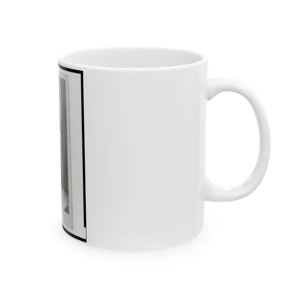 Captain Isidore Esslinger, Union Officer In The 32nd Indiana Regiment, Full-Length Portrait, Standing, Facing Front (U.S. Civil War) White Coffee Mug - Go Mug Yourself