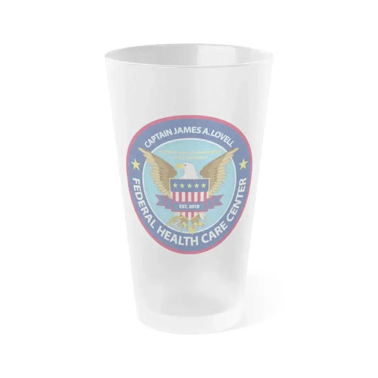 Captain James A Lovell Federal Health Care Center - Frosted Pint Glass 16oz 16oz Frosted - Go Mug Yourself