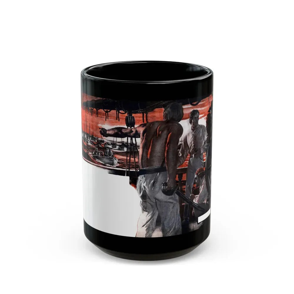 Captain Jeff's Secret Weapon, Argosy, May 1949 - Black Coffee Mug 15oz - Go Mug Yourself