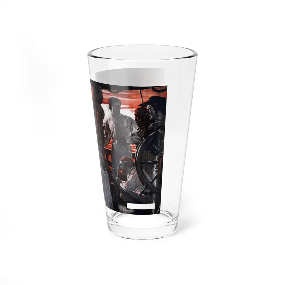 Captain Jeff's Secret Weapon, Argosy, May 1949 (Magazine Illustration) Pint Glass 16oz - Go Mug Yourself