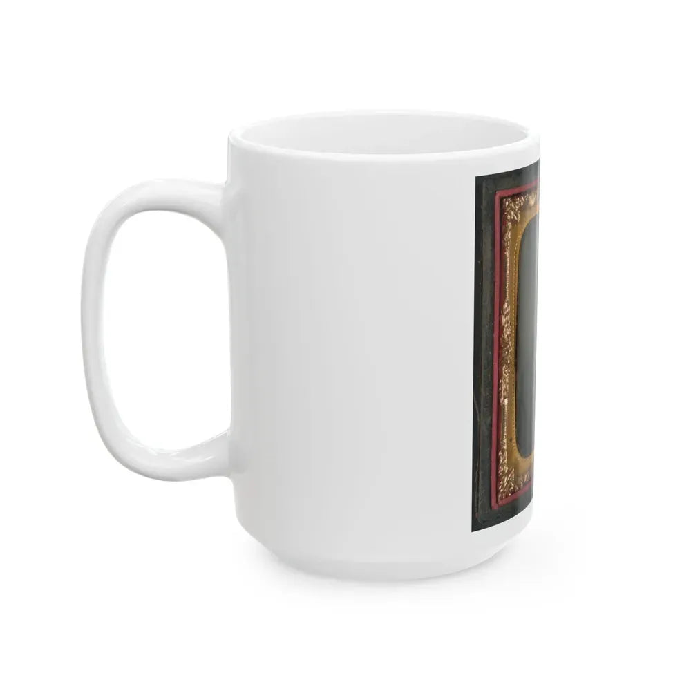 Captain Jesse Sharpe Barnes, F Company, 4th North Carolina Infantry In Frock Coat (U.S. Civil War) White Coffee Mug - Go Mug Yourself