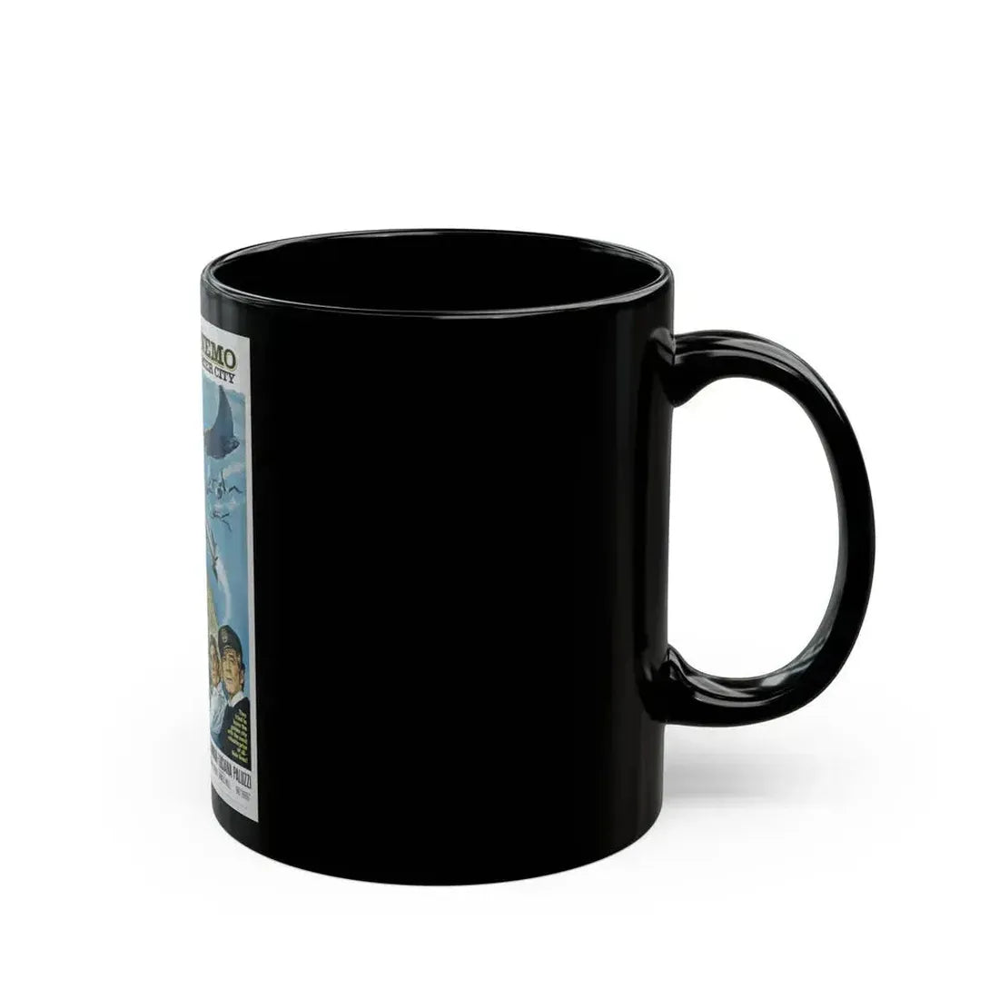 CAPTAIN NEMO AND THE UNDERWATER CITY 1969 Movie Poster - Black Coffee Mug - Go Mug Yourself