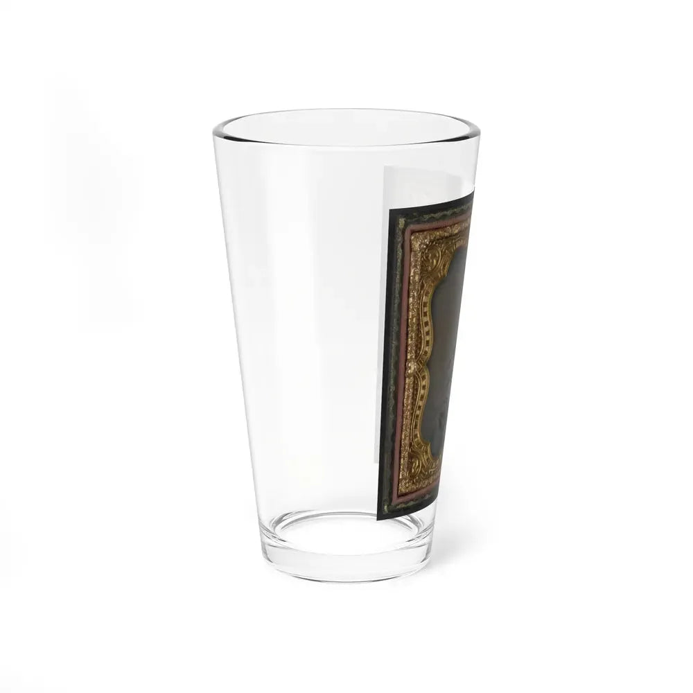 Captain William A. Hill Of Company D, 4th Virginia Cavalry Regiment, With Book On Lap (U.S. Civil War) Pint Glass 16oz - Go Mug Yourself