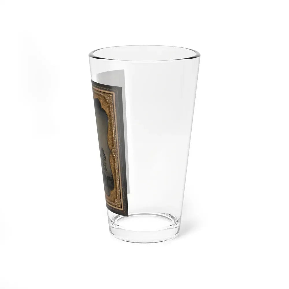 Captain William F. Mcrorie Of Co. A, 4th North Carolina Infantry Regiment In Uniform With Sword (U.S. Civil War) Pint Glass 16oz - Go Mug Yourself