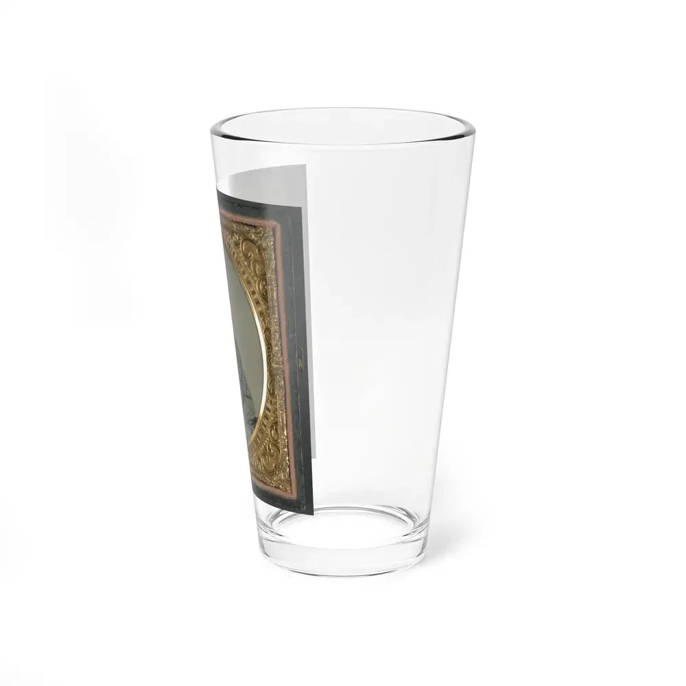 Captain William H. Powell Of Co. A, 33rd Virginia Infantry Regiment In Uniform With Bowie Knife (U.S. Civil War) Pint Glass 16oz - Go Mug Yourself