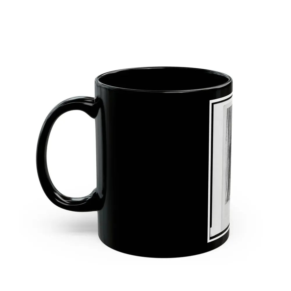 Captain William Urlan, Union Officer In The 32nd Indiana Regiment, Full-Length Portrait, Standing, Facing Front (U.S. Civil War) Black Coffee Mug - Go Mug Yourself