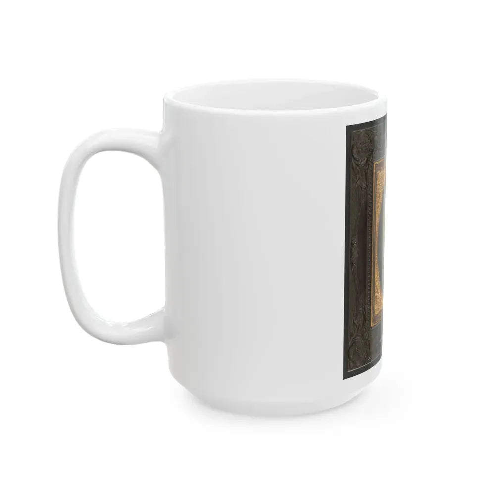 Captain William W. Cosby Of H Company, 2nd Virginia Light Artillery Regiment In Uniform (U.S. Civil War) White Coffee Mug - Go Mug Yourself
