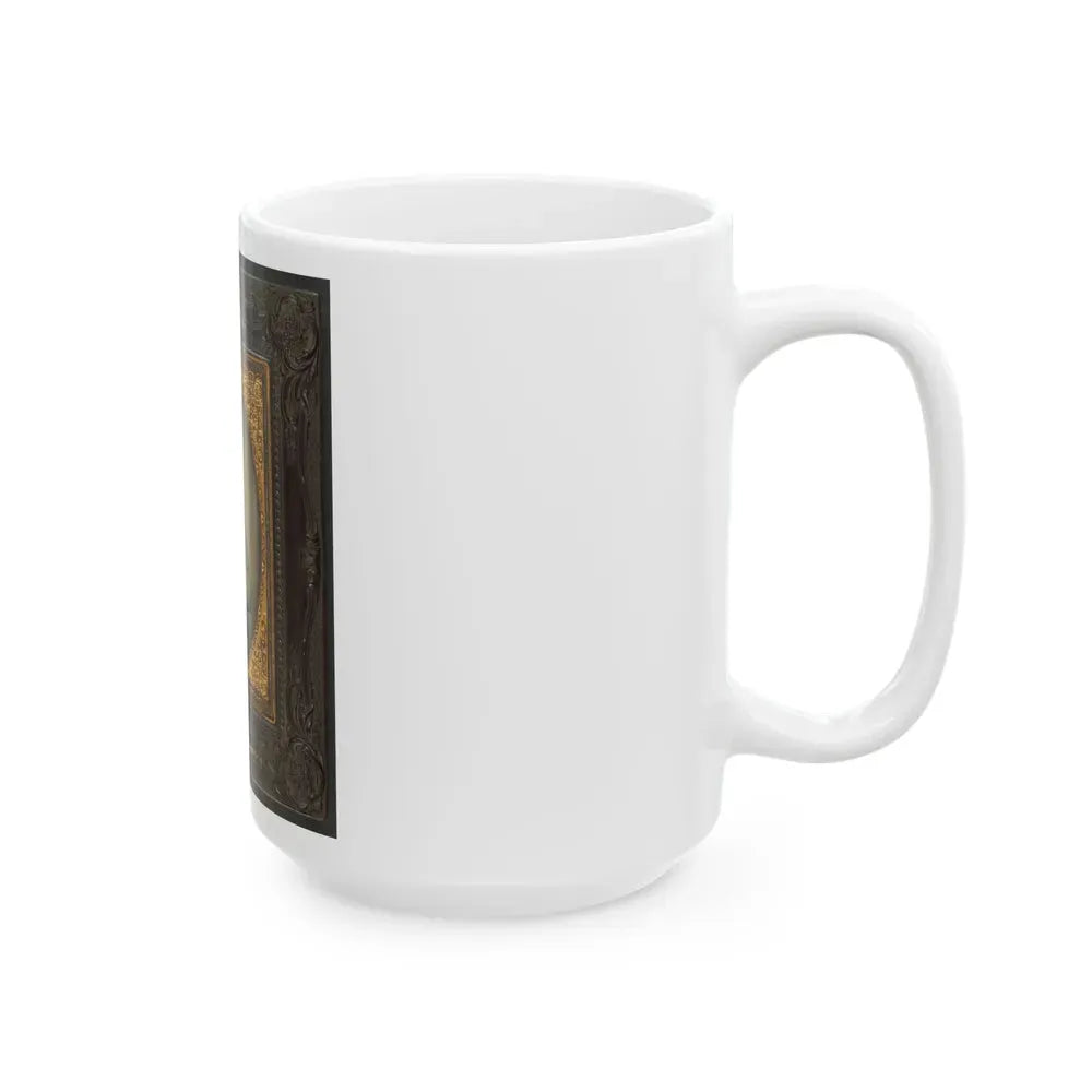 Captain William W. Cosby Of H Company, 2nd Virginia Light Artillery Regiment In Uniform (U.S. Civil War) White Coffee Mug - Go Mug Yourself