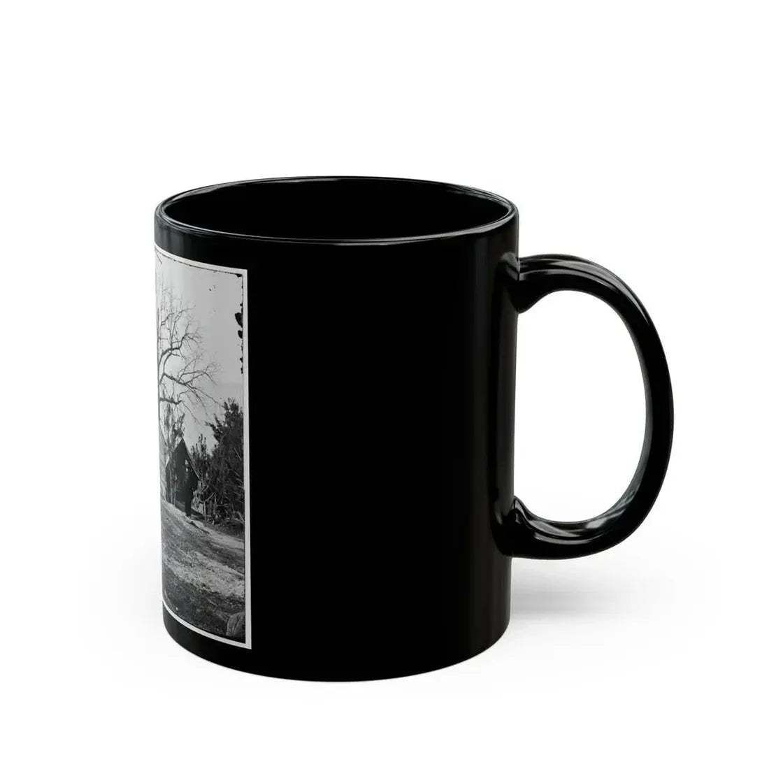 Captain Worrall's Quarters At Cedar Level, Va. (U.S. Civil War) Black Coffee Mug - Go Mug Yourself