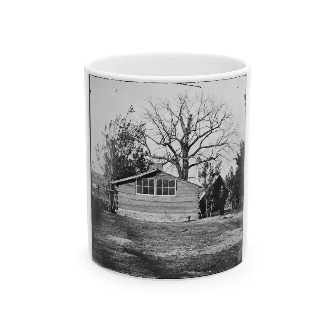 Captain Worrall's Quarters At Cedar Level, Va. (U.S. Civil War) White Coffee Mug 11oz - Go Mug Yourself