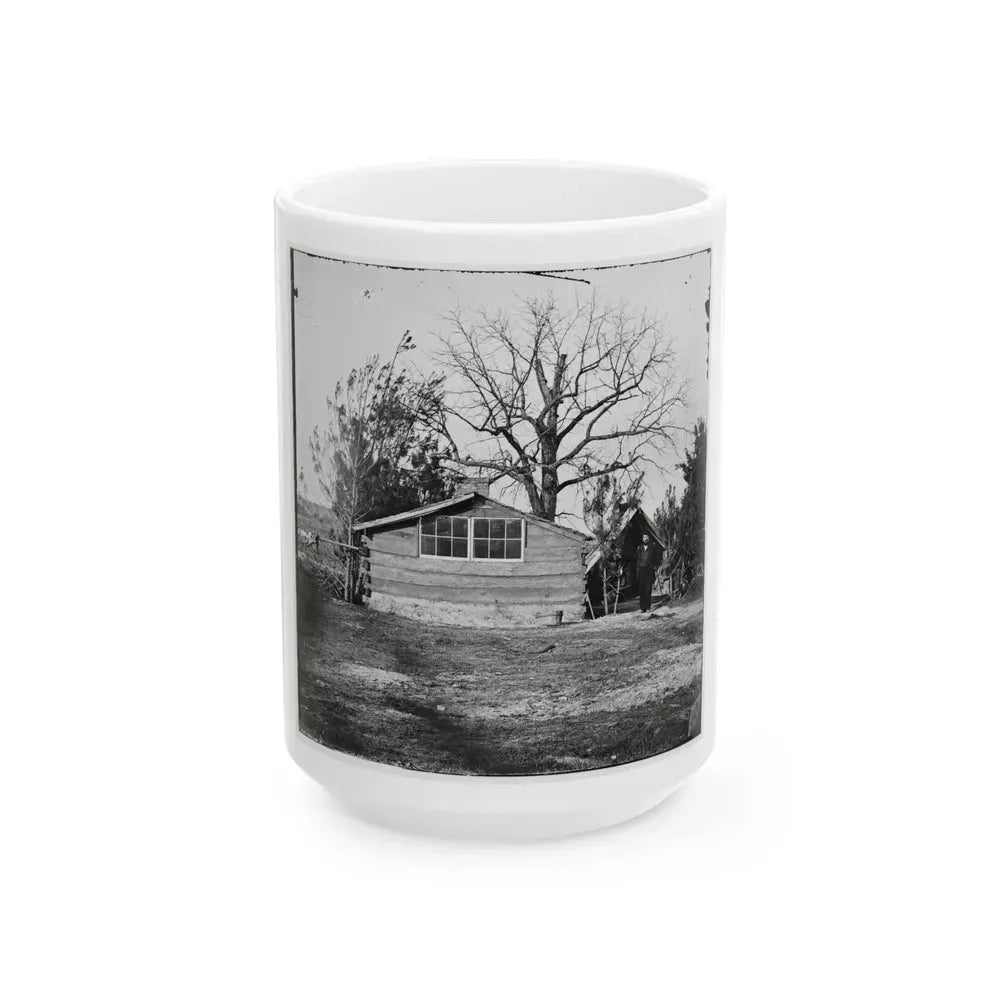 Captain Worrall's Quarters At Cedar Level, Va. (U.S. Civil War) White Coffee Mug 15oz - Go Mug Yourself