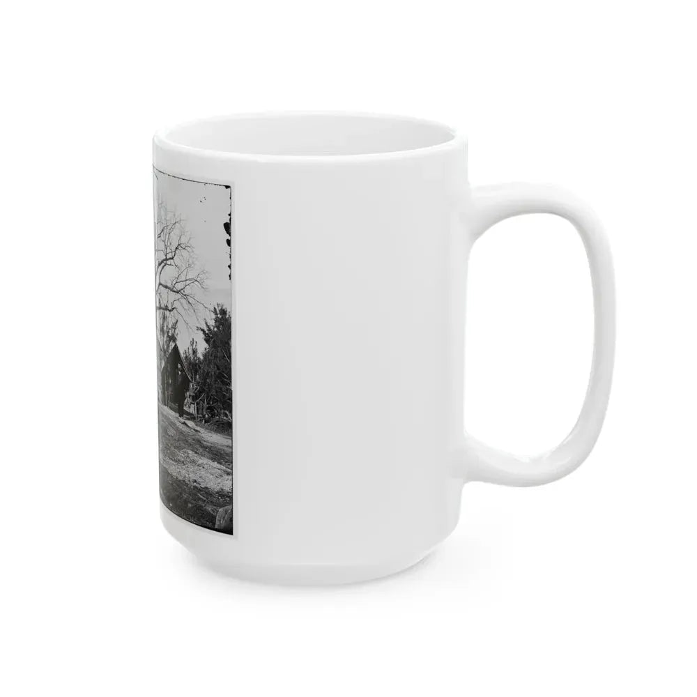 Captain Worrall's Quarters At Cedar Level, Va. (U.S. Civil War) White Coffee Mug - Go Mug Yourself