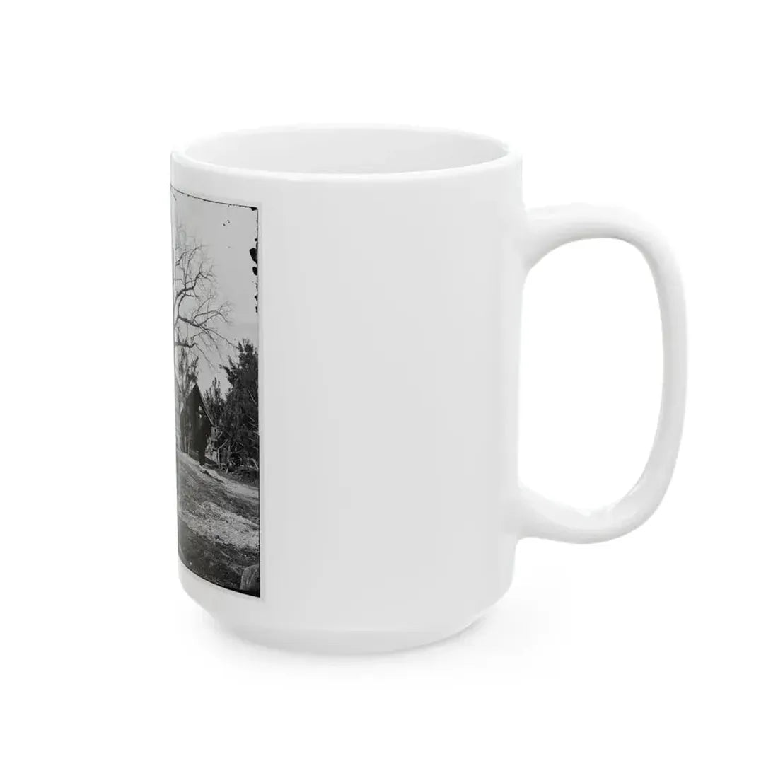 Captain Worrall's Quarters At Cedar Level, Va. (U.S. Civil War) White Coffee Mug - Go Mug Yourself