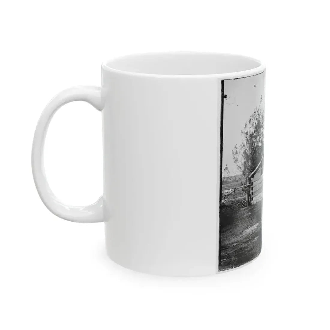 Captain Worrall's Quarters At Cedar Level, Va. (U.S. Civil War) White Coffee Mug - Go Mug Yourself