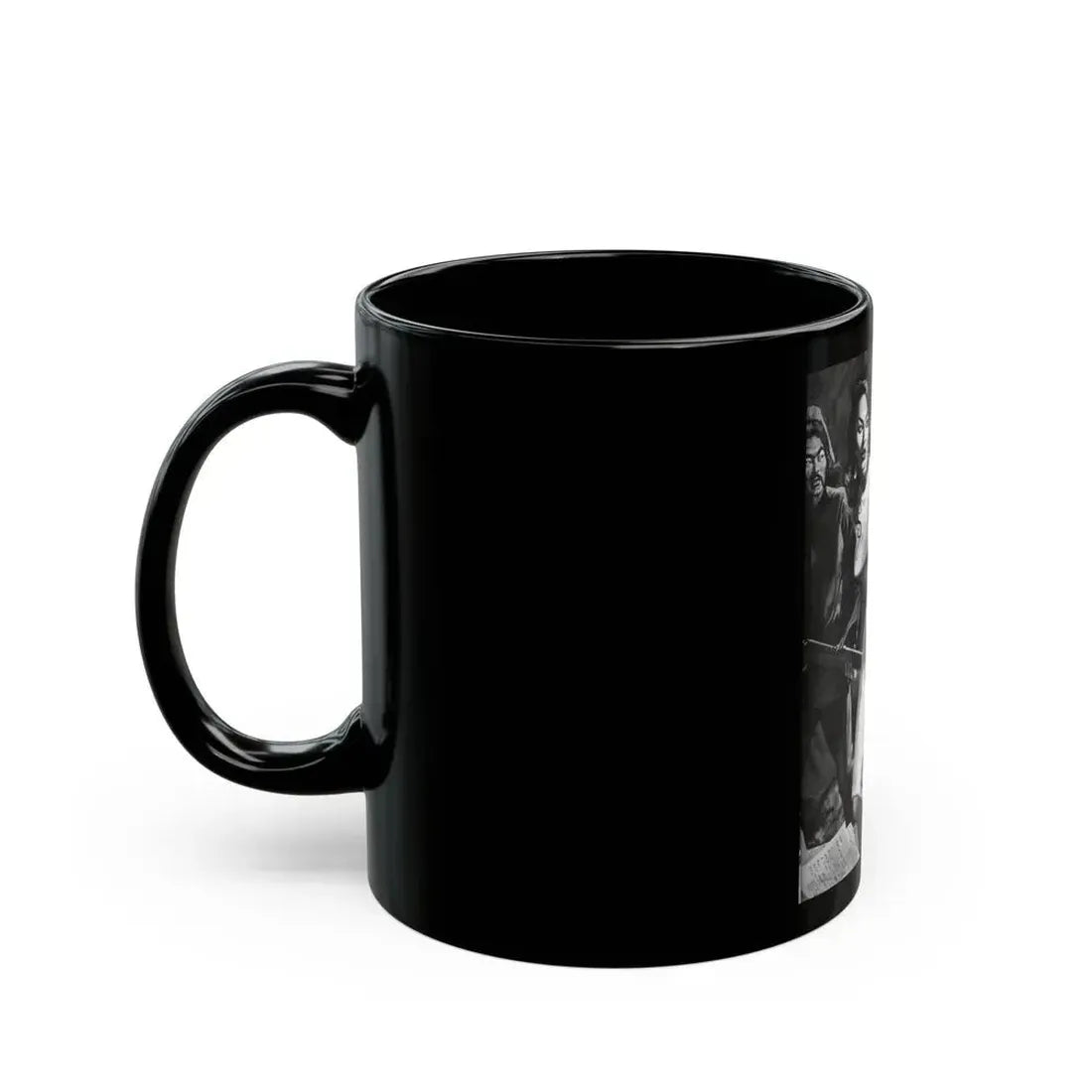 Captive Girl Compound, For Men Only, December 1964 - Black Coffee Mug - Go Mug Yourself