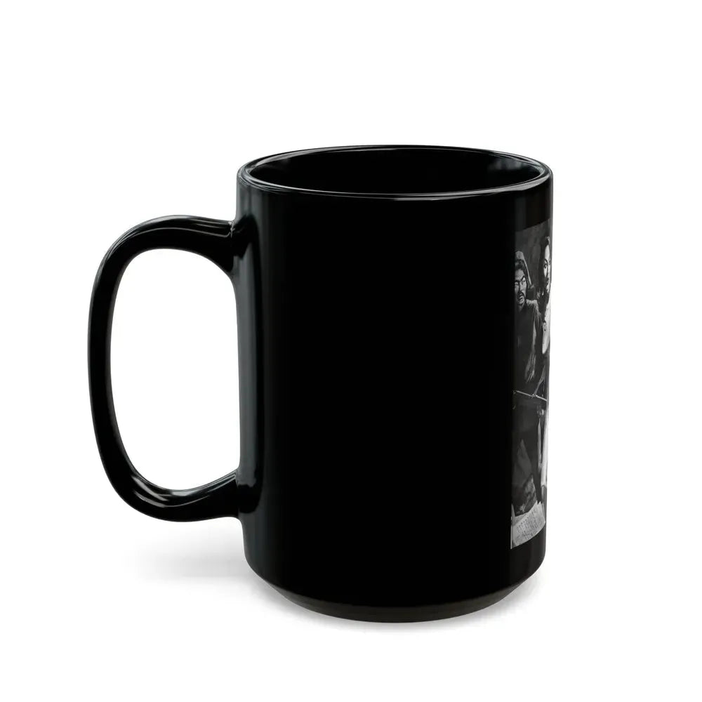 Captive Girl Compound, For Men Only, December 1964 - Black Coffee Mug - Go Mug Yourself