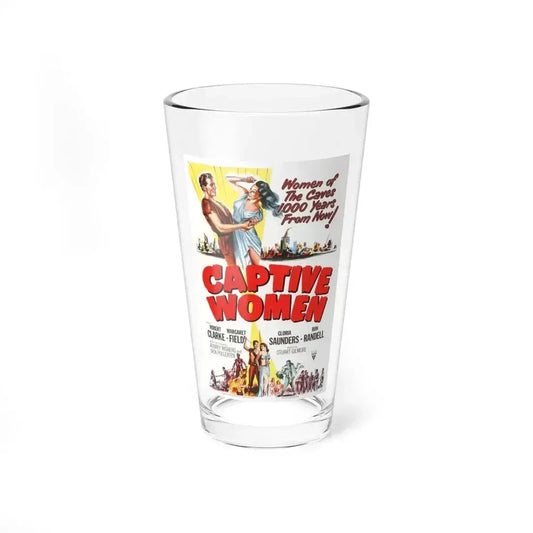 CAPTIVE WOMEN 1952 Movie Poster - Pint Glass 16oz 16oz - Go Mug Yourself